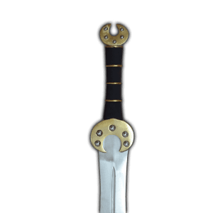 espada celta dos lunas detalle