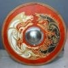 escudo vikingo lobo y caballo